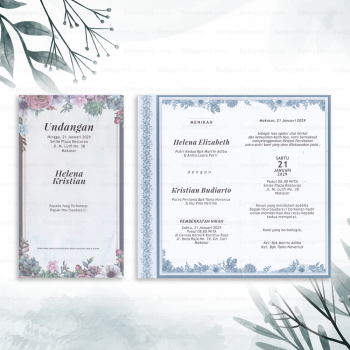 Cetak undangan pernikahan elegan termurah, Undangan nikah - SPH285 1 - satuprint