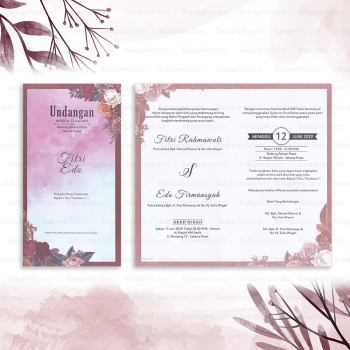 cetak undangan pernikahan paling laris murah, Undangan nikah - SPH289 1 - satuprint